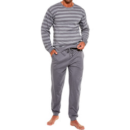 Bawełniana piżama męska Cornette 117/160 LOOSE 9 szara