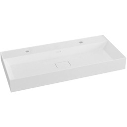 GODIVA umywalka kompozytowa 96x44cm, 2 otwory na baterie,