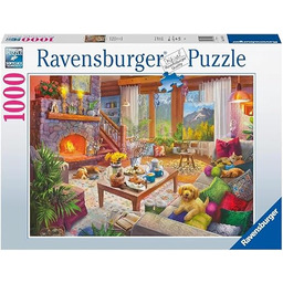 Ravensburger Puzzle 2D 1000 elementów: Przytulny pokój, Stary