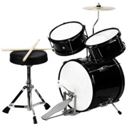 Perkusja akustyczna MUSIC MATE Junior MM-DRM200 MusicalEnergy Czarno-biały