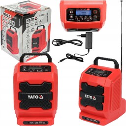 Radio Budowlane Yato 18V Am/fm Bluetooth Akumulatorowo-sieciowe Korpus
