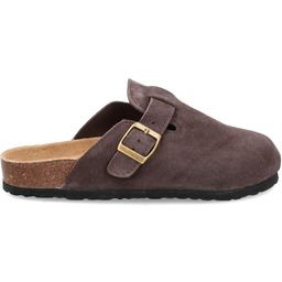 Skórzane klapki na korku - FILIPPO DK7918/26 BRĄZOWE