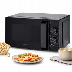 Kuchenka mikrofalowa Severin 7792 20L czarna z grillem