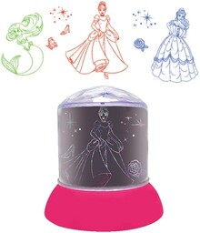 Lexibook NLJ030DP Disney Princess, lampka nocna, świecące projekcje