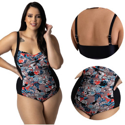 Kostium Kąpielowy Plus Size Duży Rozmiar 46 48