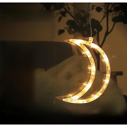 VoltShine Ciepły biały wisiorek na baterie z przyssawką