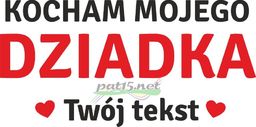 Ręcznik na dzień Dziadka haft Kocham Mojego Dziadka