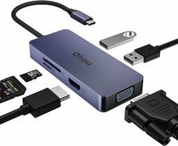 Hub 6-1 USB C z 4K HDMI, VGA,