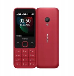 Telefon komórkowy Nokia 150 Dual Sim czerwony J.Polski