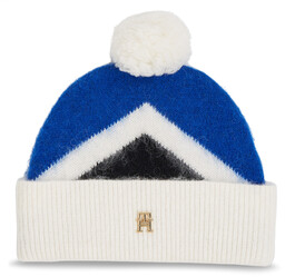 Czapka Tommy Hilfiger Th Evening Pompom Beanie Argyle