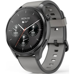 Hama Smartwatch 9000 czarno-szara koperta, czarno-szary pasek silikonowy