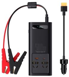 BASEUS SAMOCHODOWA PRZETWORNICA INWERTER Z 12V NA 500W