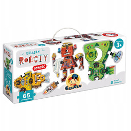 Puzzle CzuCzu 65 elementów Układam Roboty 3+