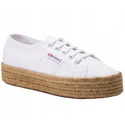 SUPERGA ROPE ESPADRYLE DAMSKIE BIAŁE SZNUROWANE NISKIE 37