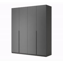 Szafa czterodrzwiowa antracyt / grafit mat 179 x