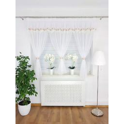 Firana Z Gipiurą W Kwiaty Gotowe Firany 3