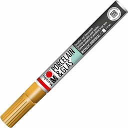 Marabu Malarz porcelanowy (końcówka 1-2 mm) - złoto