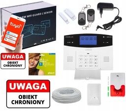 Przewodowy Alarm LCD Gsm App Syreny Polski