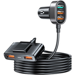 2 x Szybka Ładowarka Samochodowa Joyroom 5xUSB 45W