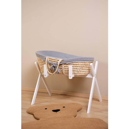 CHILDHOME Kosz Mojżesza z materacem i pokrowcem, naturalny