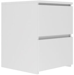 Szafka nocna, stolik, W2, 40x40x52 cm, biel, mat