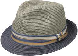 Kapelusz Słomkowy Licano Toyo Trilby by Stetson, ciemnoniebieski,