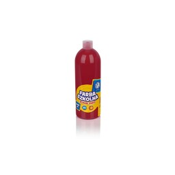 Farba szkolna plakatowa Astra 1000 ml - Czerwona