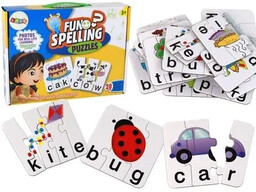 Edukacyjne puzzle do nauki języka angielskiego - Leantoys