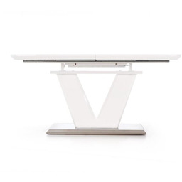 Stół rozkładany biały połysk 160 - 220 x