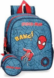Marvel Spiderman Denim Plecak do przedszkola, Niebieski, Taille