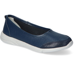 Płaskie 21PB32-3621 Granatowe Baleriny Jezzi Jezzi 21PB32-3621 Navy