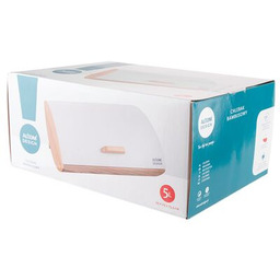 Chlebak bambusowy z nierdzewną pokrywą 35 x 25