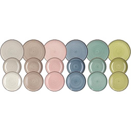 Tognana Urban Pastel, Serwis potraw 18 sztuk, porcelana,