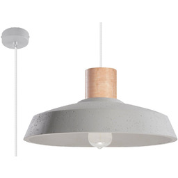 Sollux LAMPA wisząca SL.0282 okrągła OPRAWA betonowy zwis