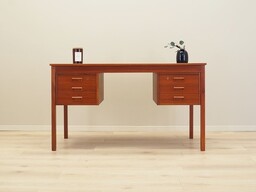 Pakamera Biurko tekowe, duński design, lata 70, produkcja: