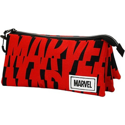 Marvel Cut -Piórnik Potrójny ECO, Czerwony, 23 x