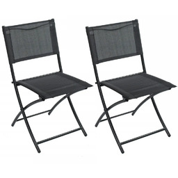 Edinos Komplet 2 sztuk składanych krzeseł ogrodowych C5-T18