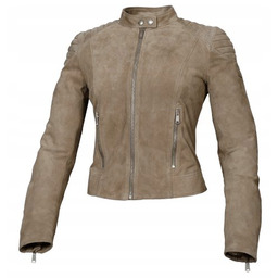 BELSTAFF SKÓRZANA RAMONESKA BEŻOWA Z PIKOWANIEM NA RAMIONACH