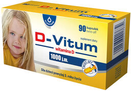 D-Vitum 1000 j.m., witamina D dla dzieci powyżej