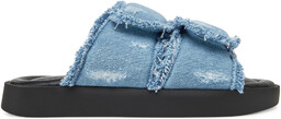 Klapki Inuikii Classic Jeans Velcro 70104-143 506 Niebieski
