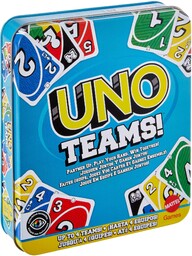 Mattel Games UNO Teams Gra karciana dla dzieci,