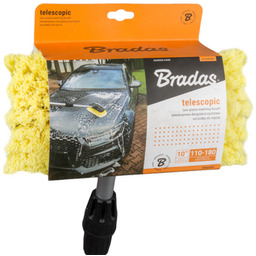 Szczotka samochodowa dwupłaszczyznowa z zaworem, teleskop 110 -