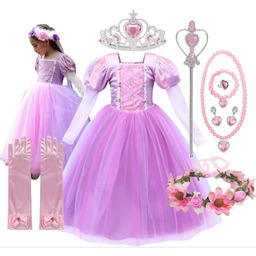 SUKIENKA ROSZPUNKI KOSTIUM ROSZPUNKA ZAPLĄTANI BAL KARNAWAŁ 140