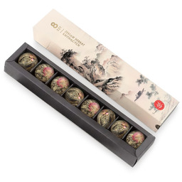 ZESTAW HERBAT na PREZENT herbata kwitnąca 8 szt