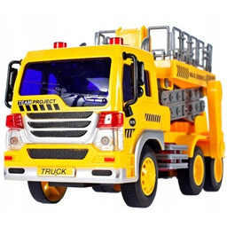 Samochód Budowlany Ciężarówka z Podnośnikiem Napędem Dźwiękiem Światło