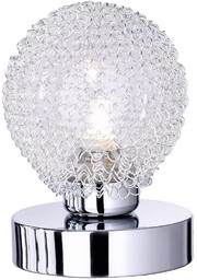 Reality Leuchten Lampa stołowa Wire, metal, chrom, szkło