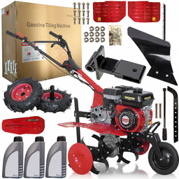 Glebogryzarka 6.5KM Hortmasz +pług +koła +3 Biegi