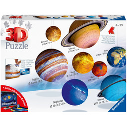 Puzzle 3D Ravensburger Układ Słoneczny 522 el. 6+