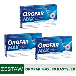 Zestaw 3x OROFAR MAX, 30pastylek