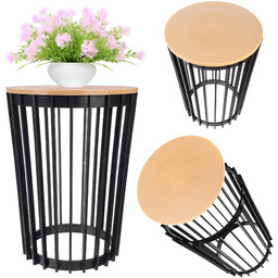 Kwietnik dwustronny Aytre 54 cm czarny + blat